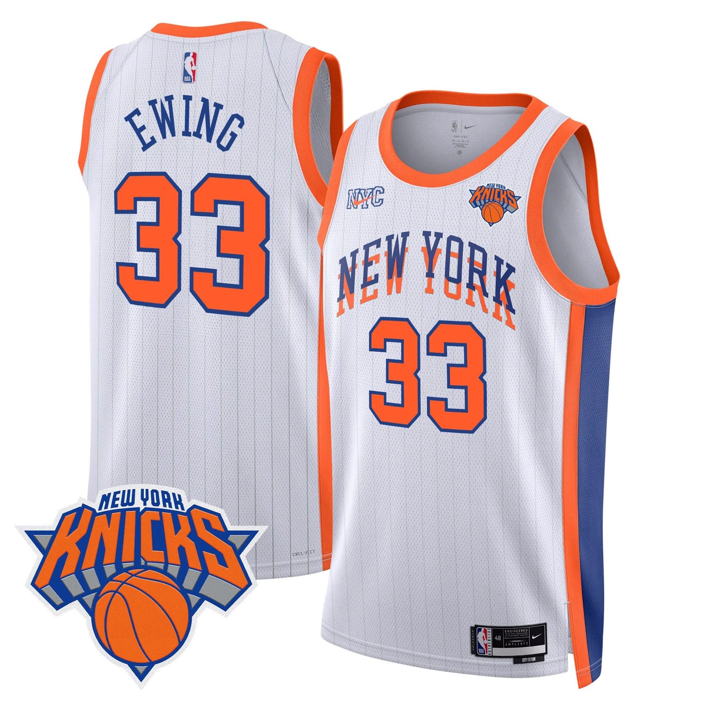 Men's New York Knicks Swingman Jersey V2 - All Stitched