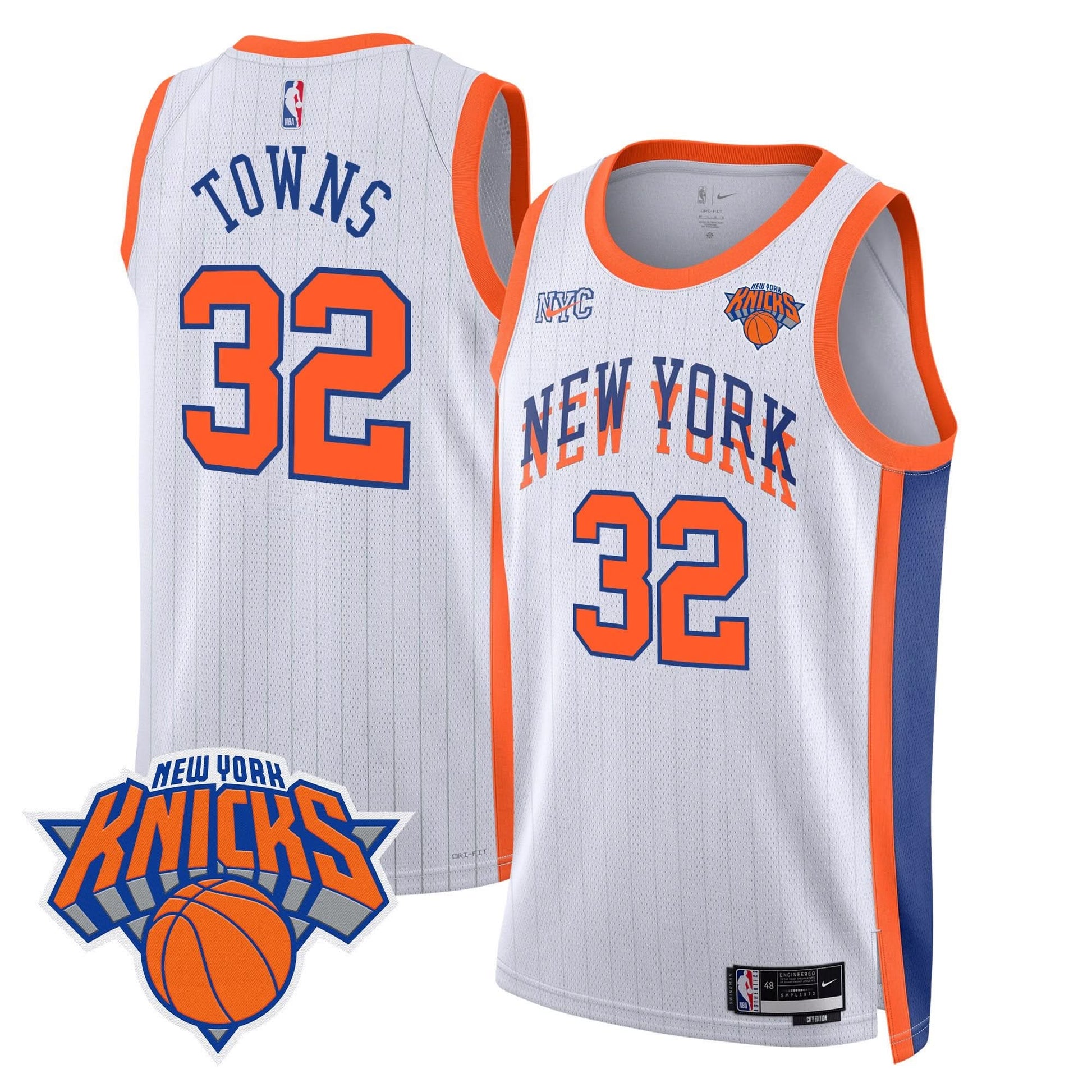 Men's New York Knicks Swingman Jersey V2 - All Stitched