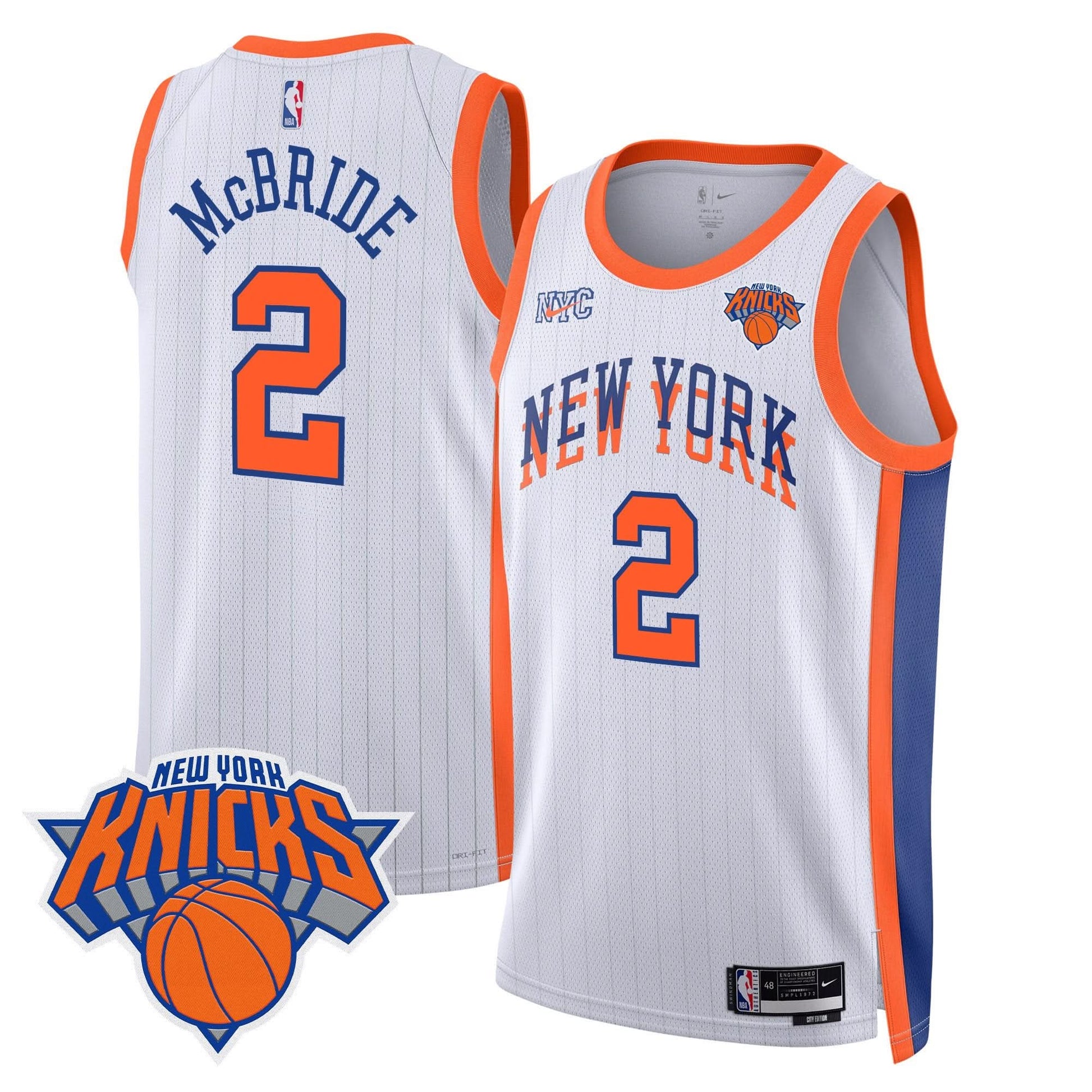 Men's New York Knicks Swingman Jersey V2 - All Stitched