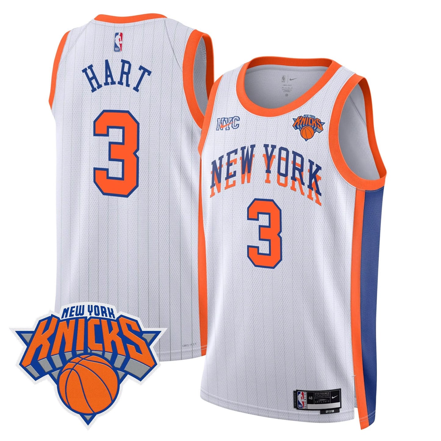 Men's New York Knicks Swingman Jersey V2 - All Stitched