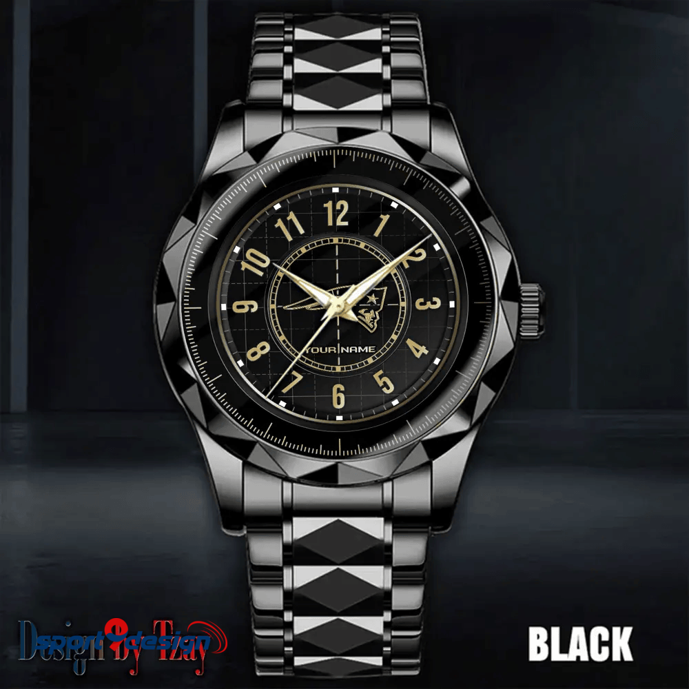 New England Patriots Luxury Diamond Men Watch Trending 2025