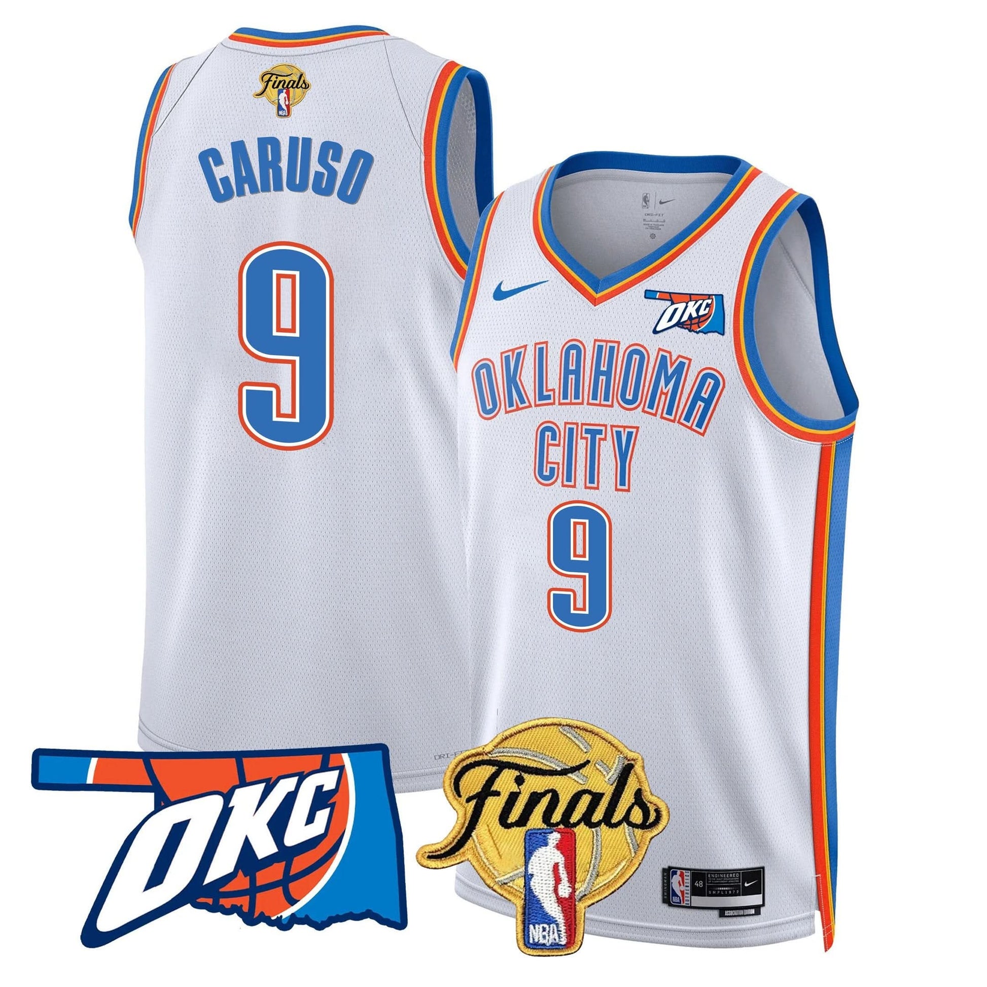 Men's Oklahoma City Thunder Jersey - Final Patch - All Stitched
