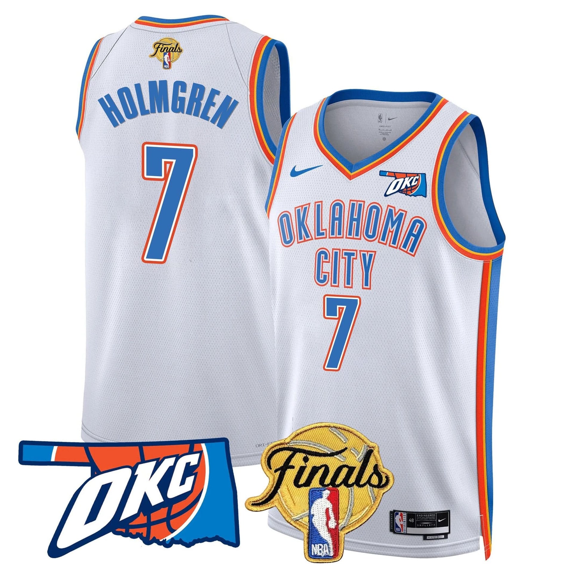 Men's Oklahoma City Thunder Jersey - Final Patch - All Stitched