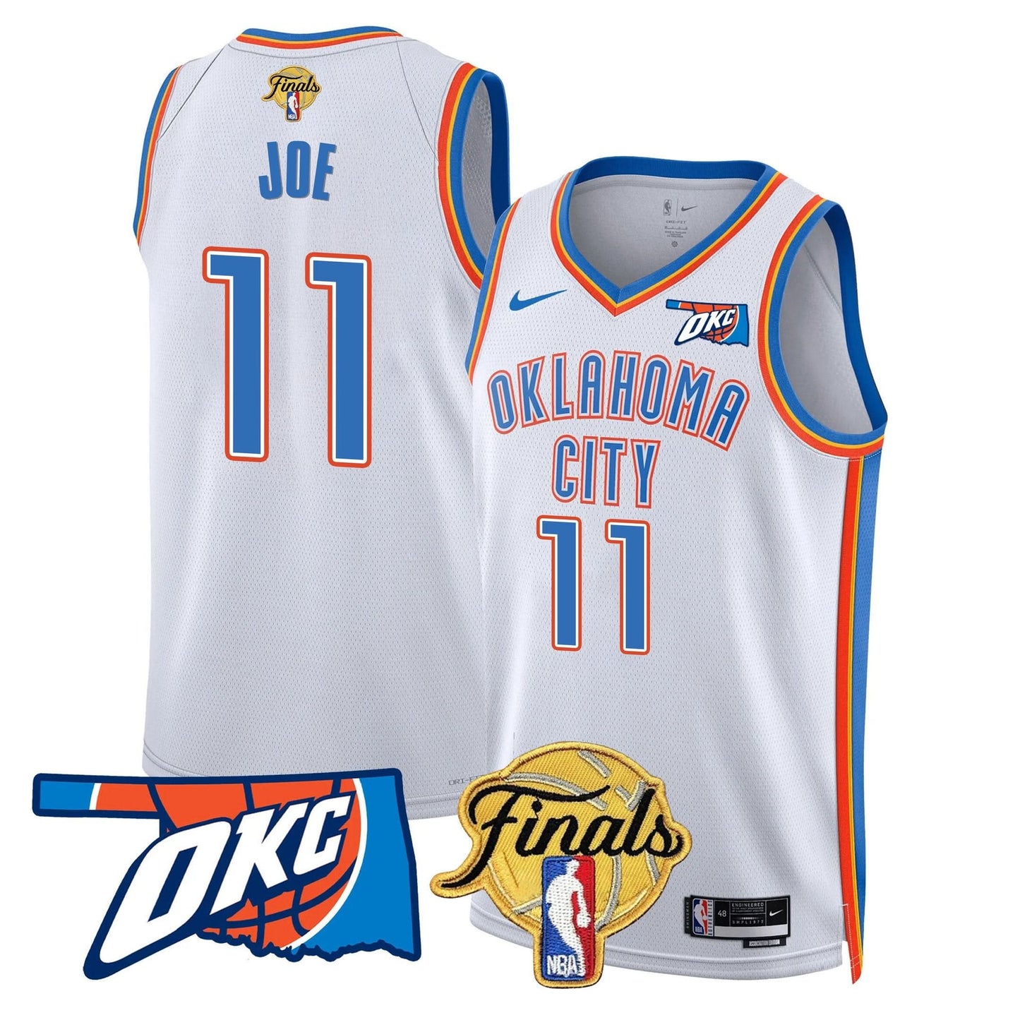 Men's Oklahoma City Thunder Jersey - Final Patch - All Stitched