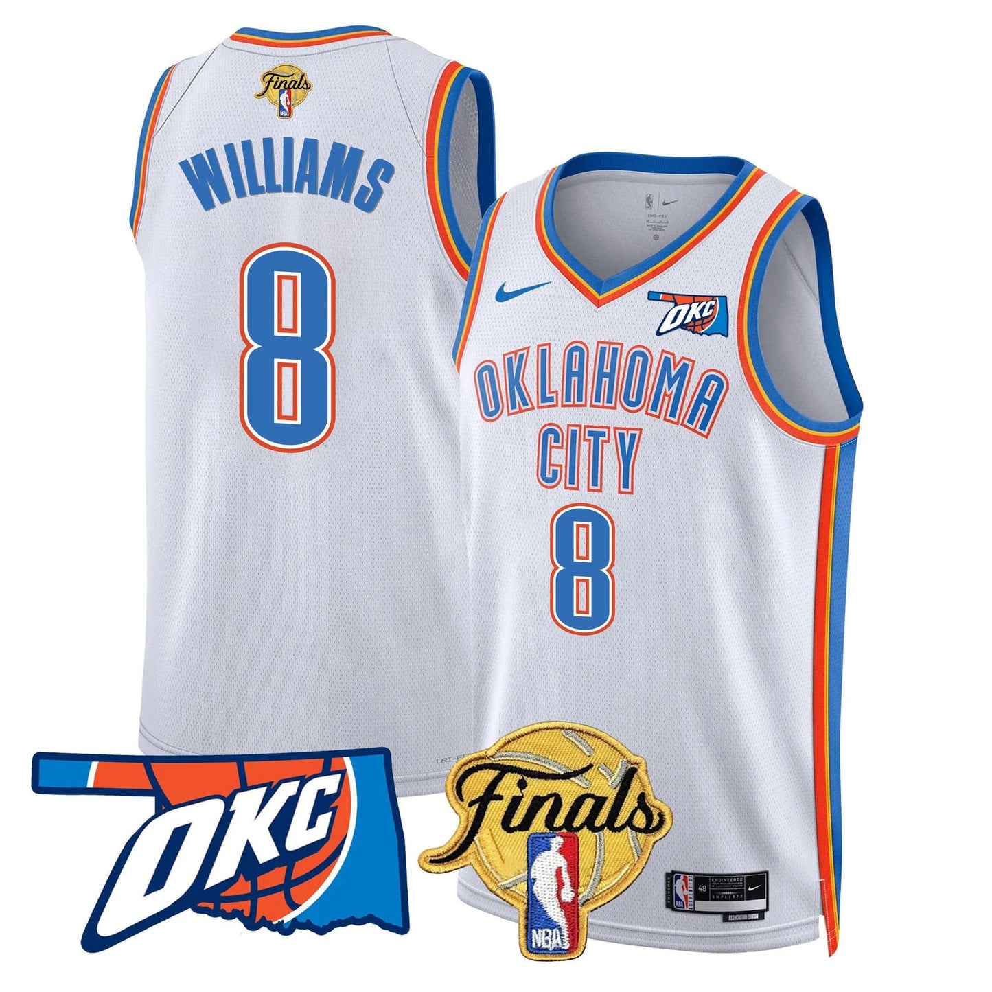 Men's Oklahoma City Thunder Jersey - Final Patch - All Stitched