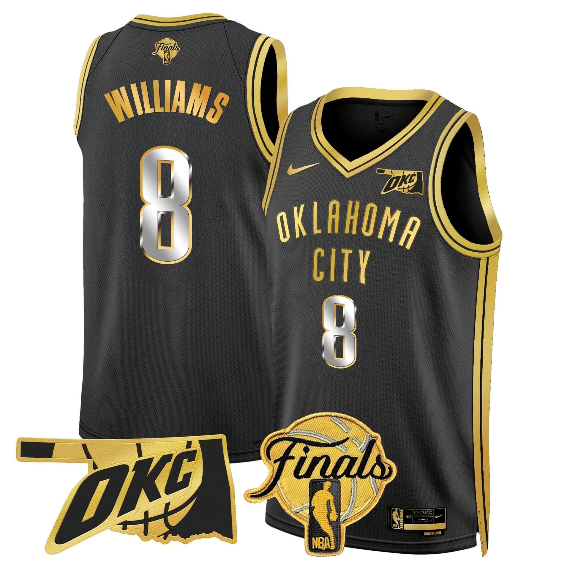 Men's Oklahoma City Thunder Jersey - Final Patch - All Stitched