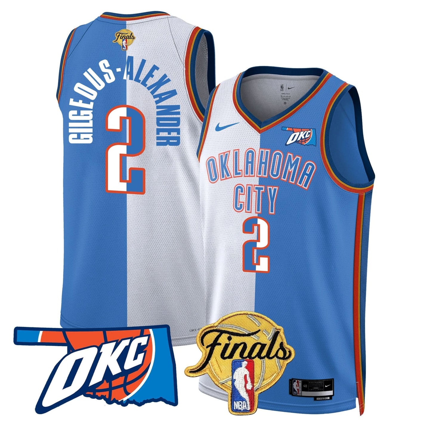 Men's Oklahoma City Thunder Jersey - Final Patch - All Stitched