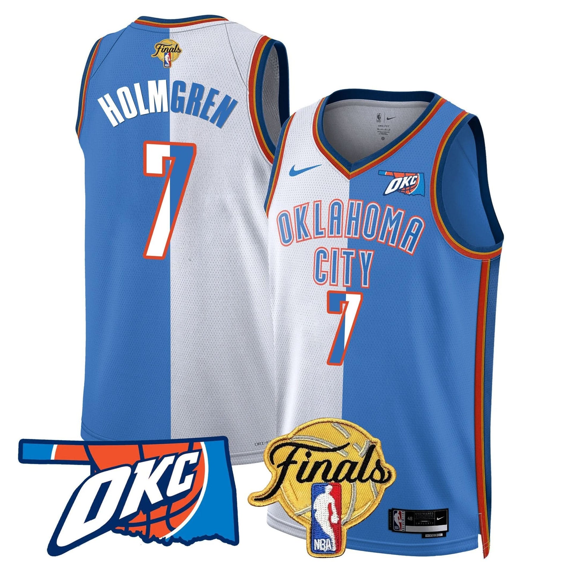 Men's Oklahoma City Thunder Jersey - Final Patch - All Stitched