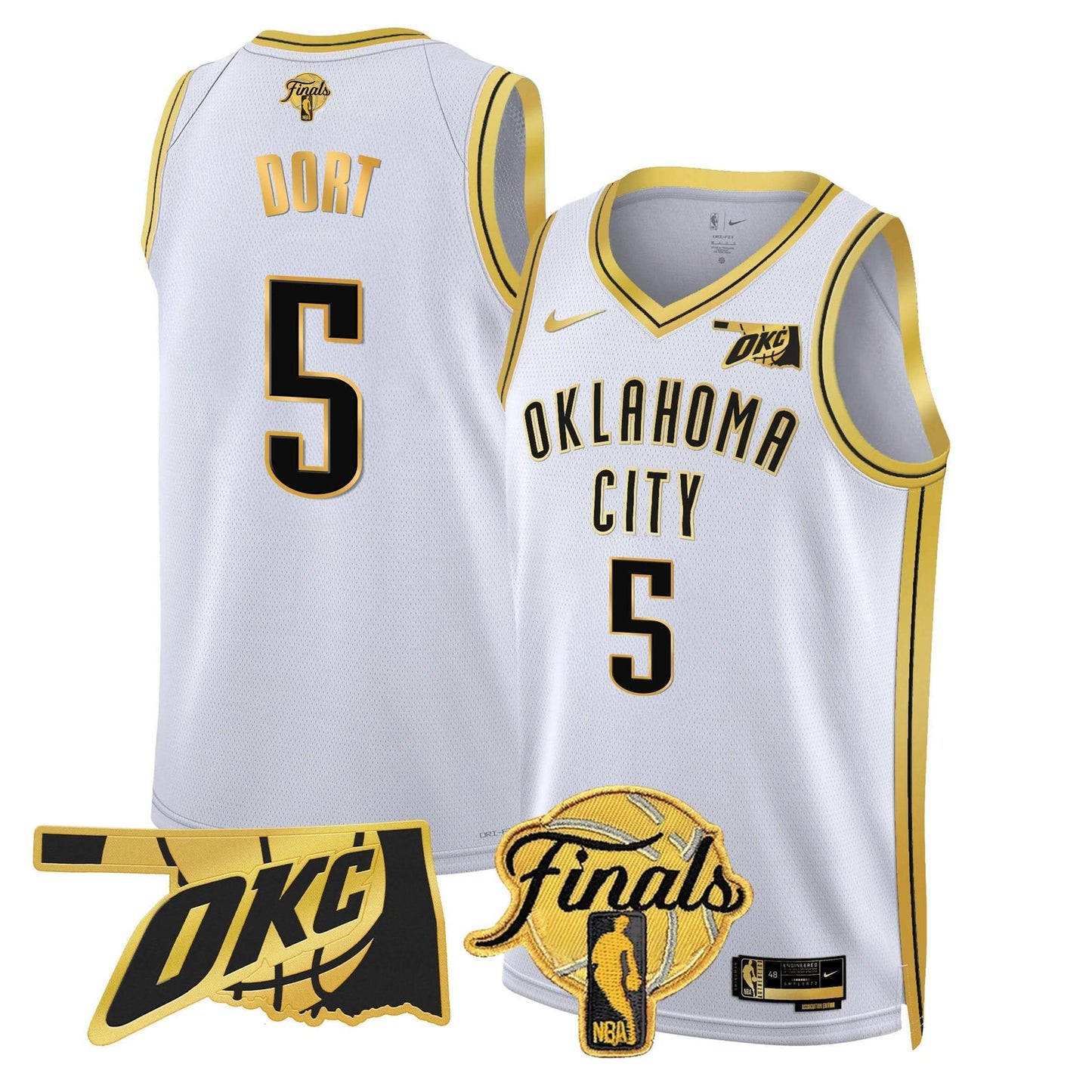 Men's Oklahoma City Thunder Jersey - Final Patch - All Stitched