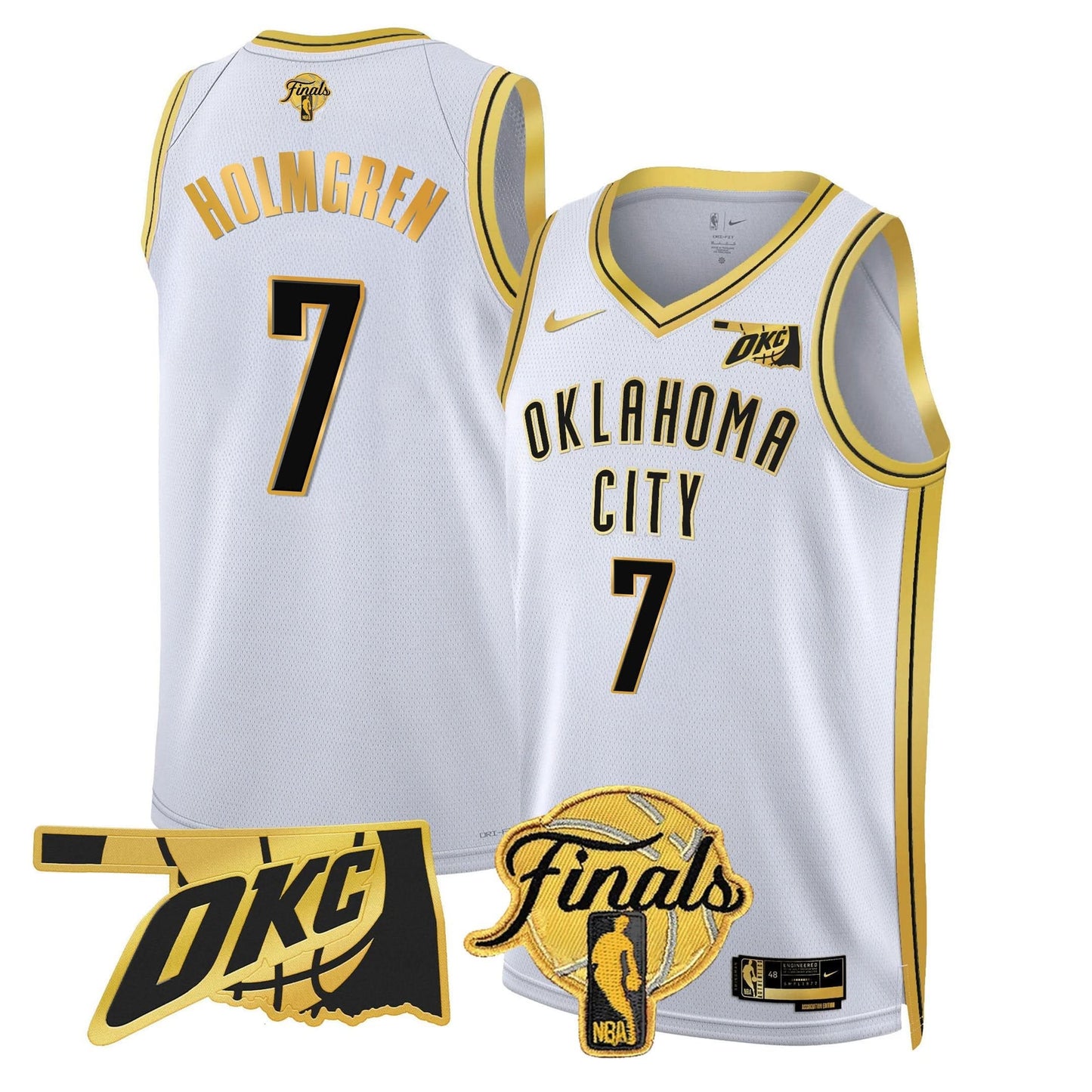 Men's Oklahoma City Thunder Jersey - Final Patch - All Stitched