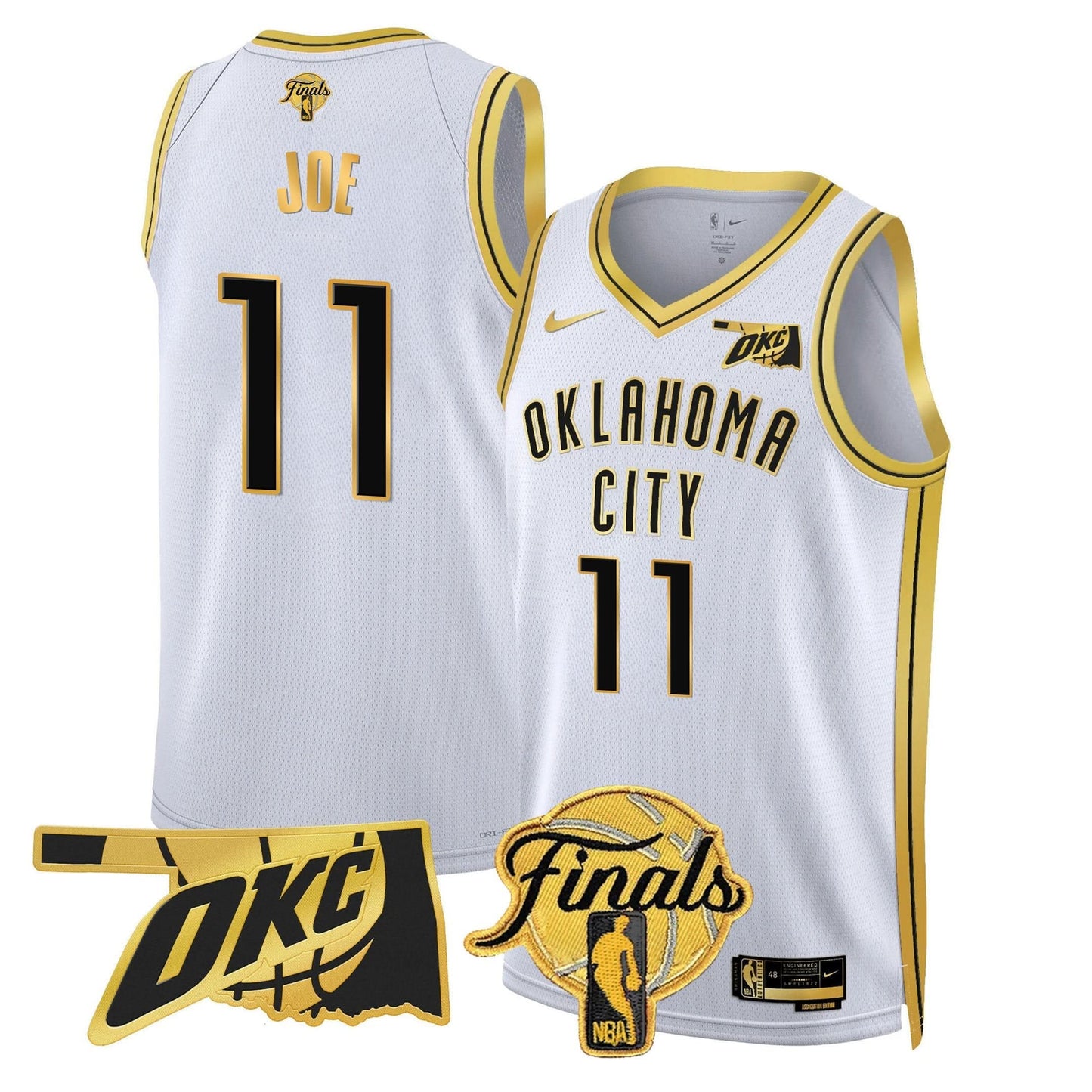 Men's Oklahoma City Thunder Jersey - Final Patch - All Stitched