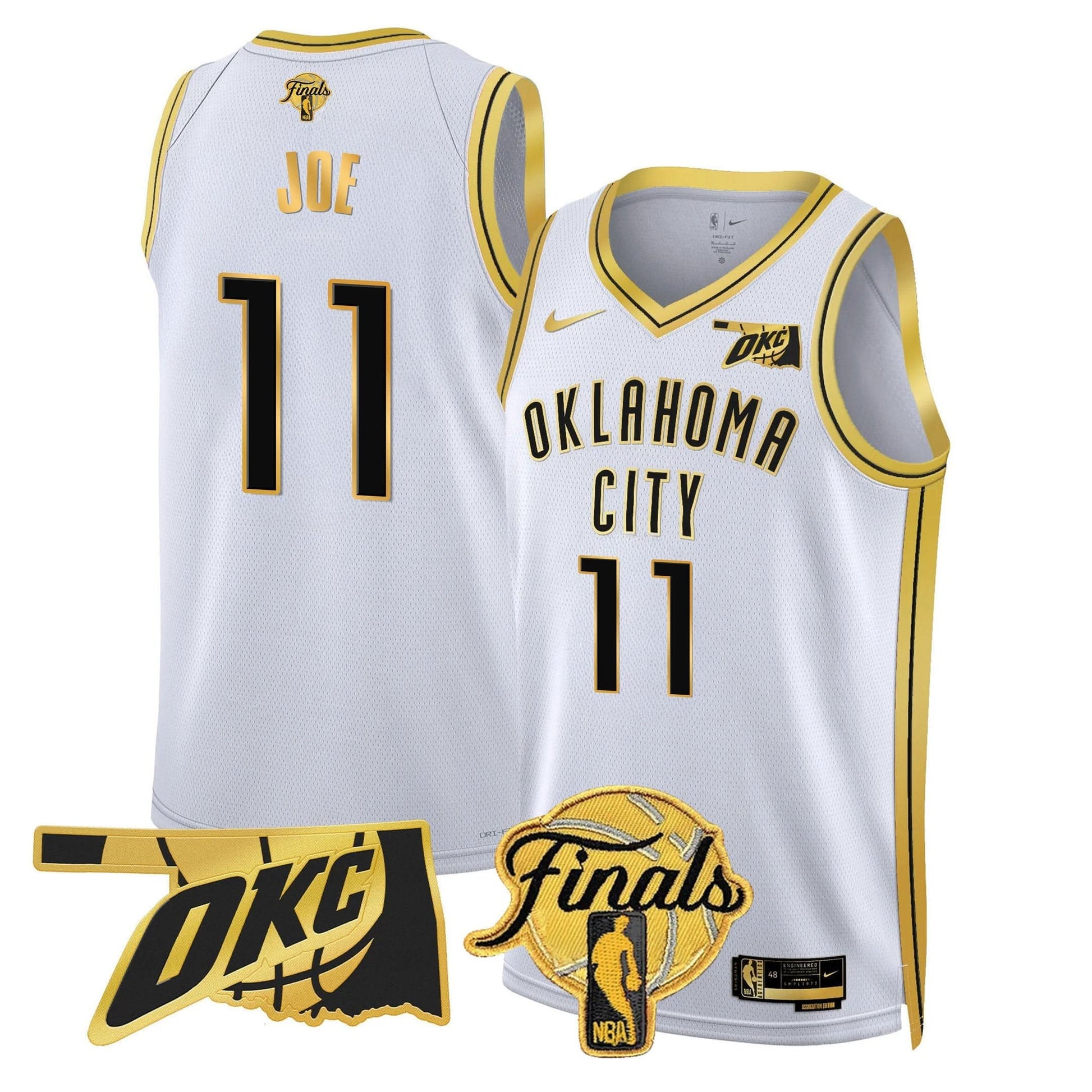 Men's Oklahoma City Thunder Jersey - Final Patch - All Stitched