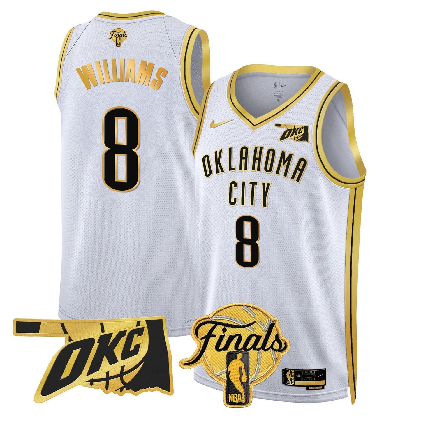 Men's Oklahoma City Thunder Jersey - Final Patch - All Stitched