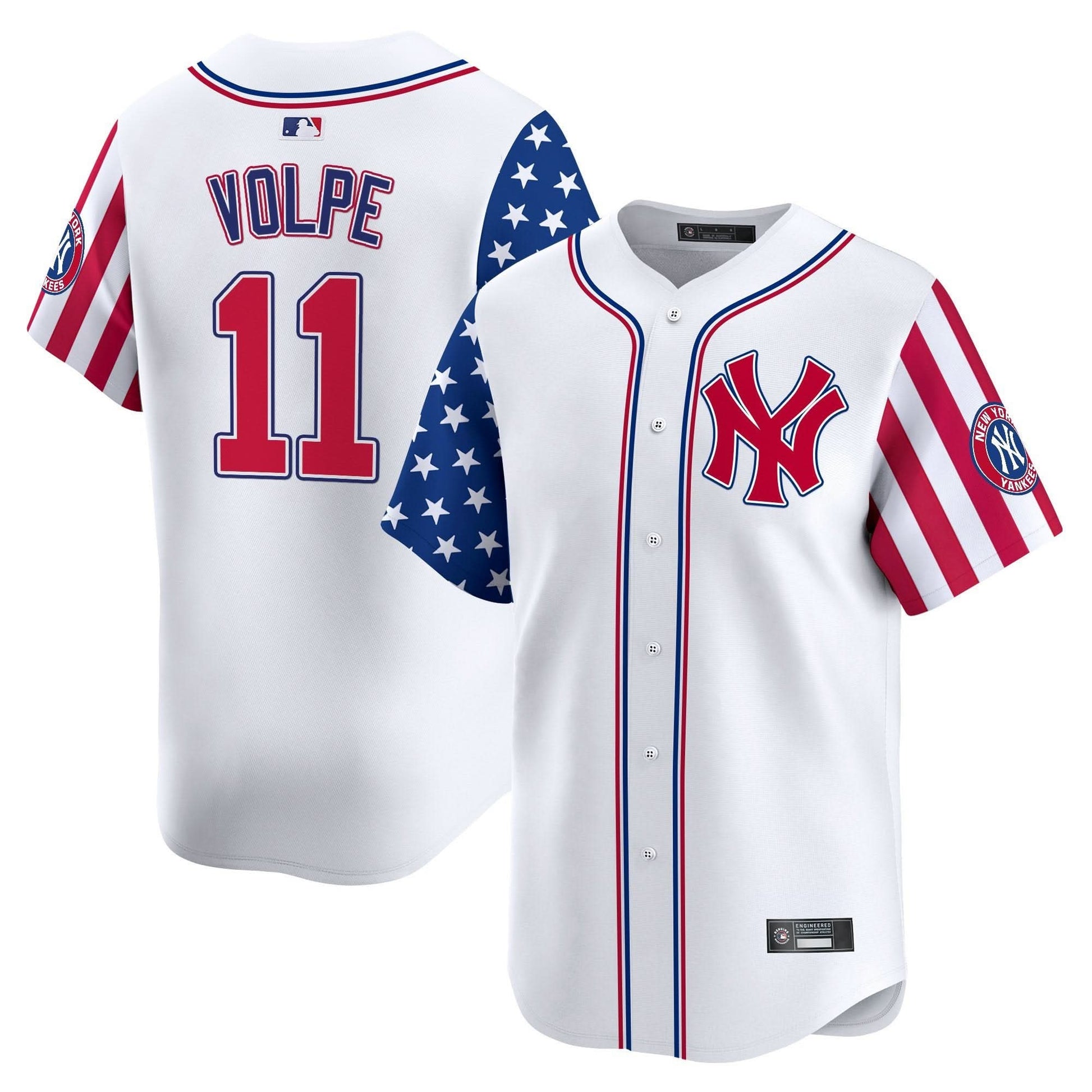 Men's New York Yankees 2025 Independence Day Vapor Premier Limited Jersey - All Stitched
