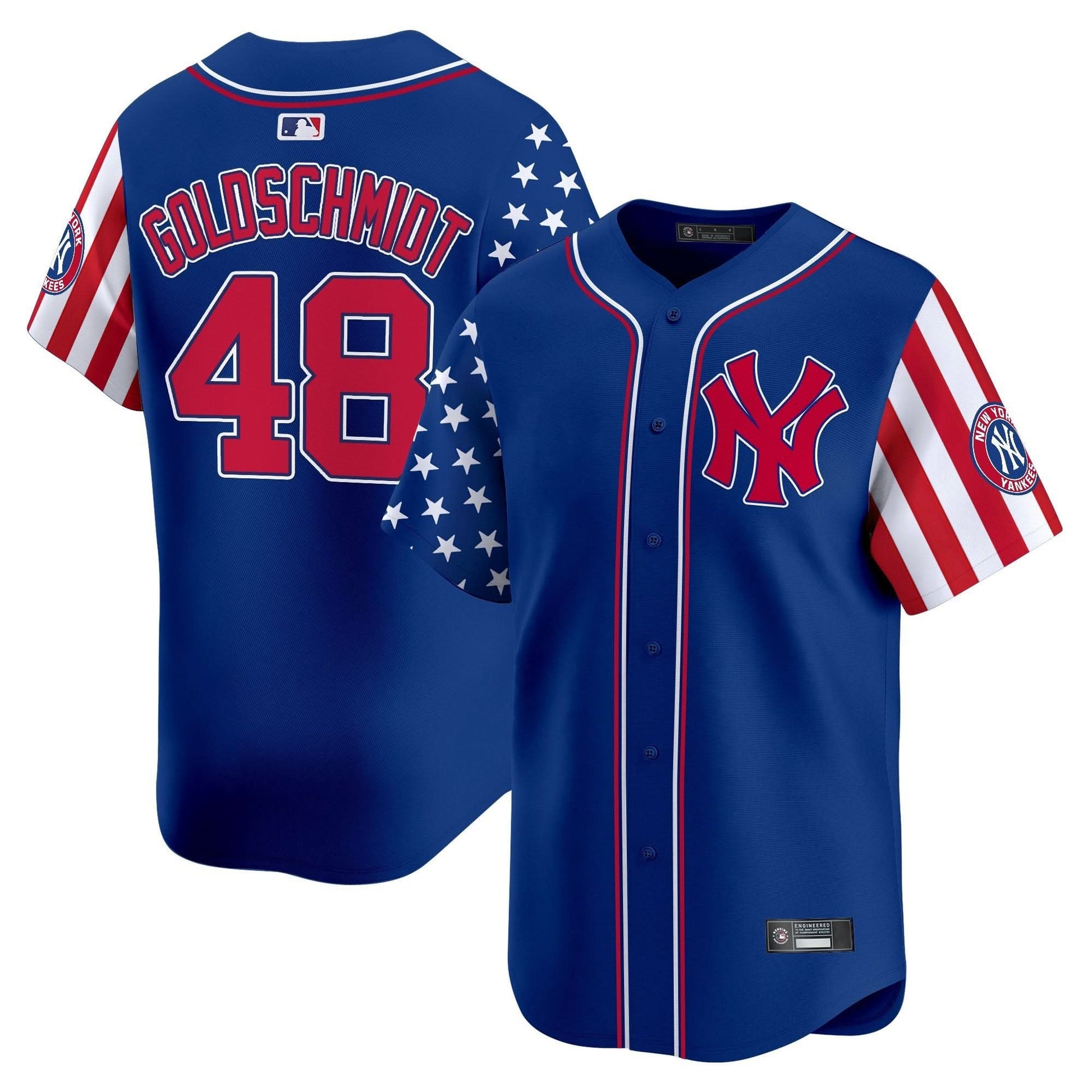 Men's New York Yankees 2025 Independence Day Vapor Premier Limited Jersey - All Stitched
