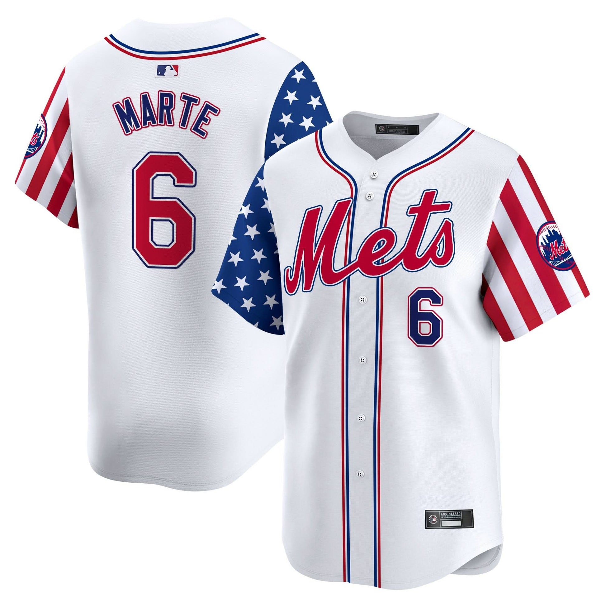 Men's New York Mets 2025 Independence Day Vapor Premier Limited Jersey - All Stitched