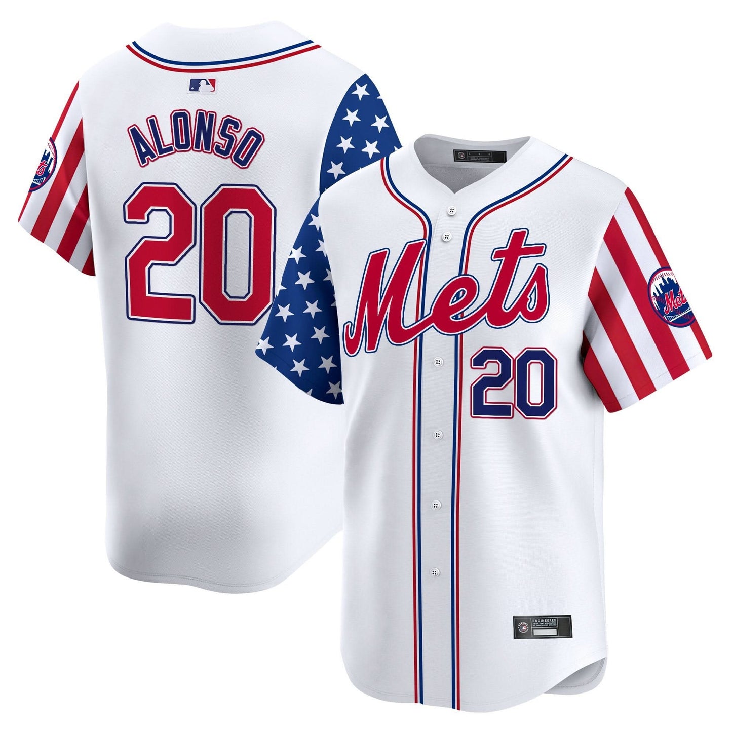 Men's New York Mets 2025 Independence Day Vapor Premier Limited Jersey - All Stitched
