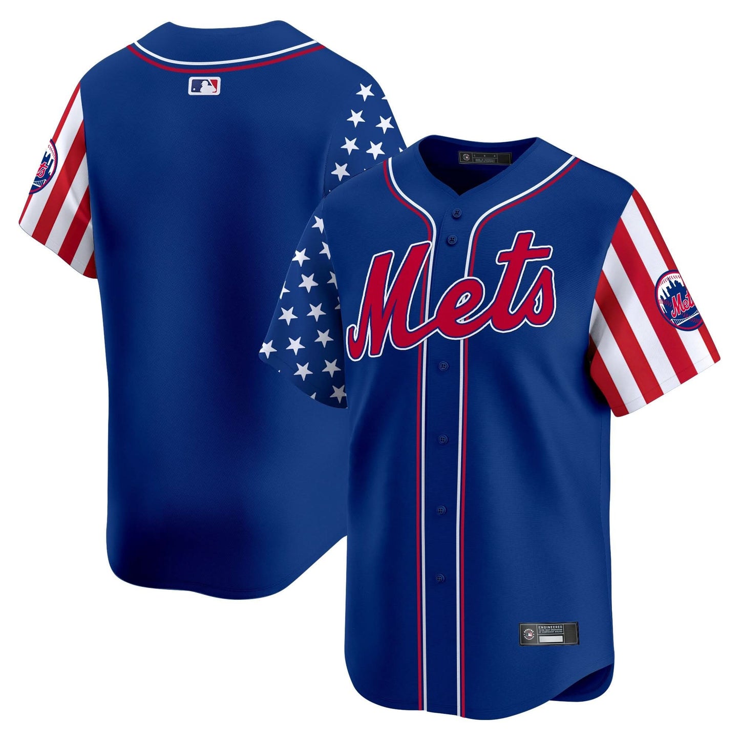 Men's New York Mets 2025 Independence Day Vapor Premier Limited Jersey - All Stitched