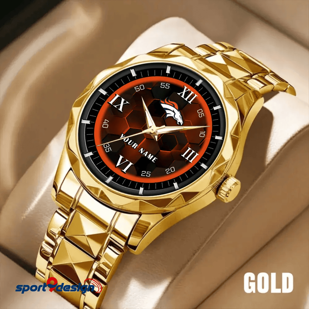 Denver Broncos Luxury Diamond Men Watch Trending 2025