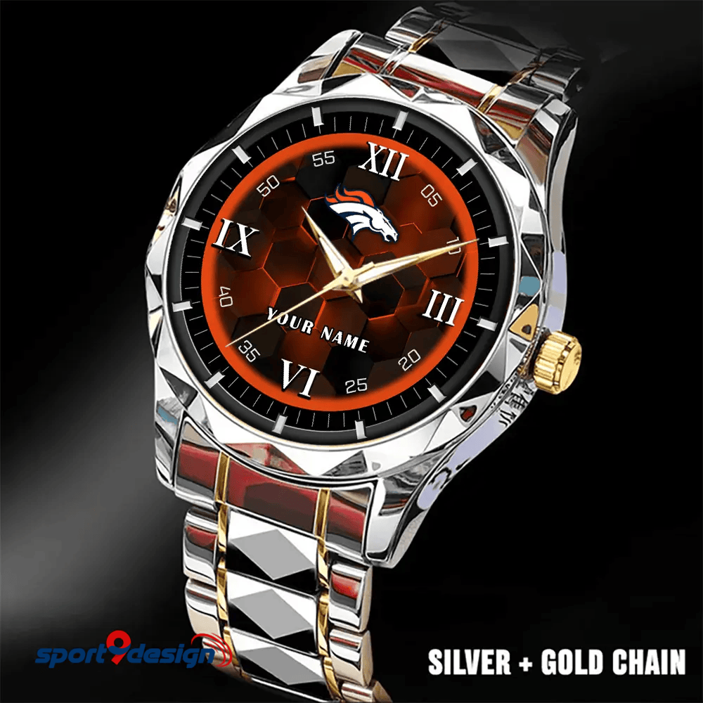 Denver Broncos Luxury Diamond Men Watch Trending 2025