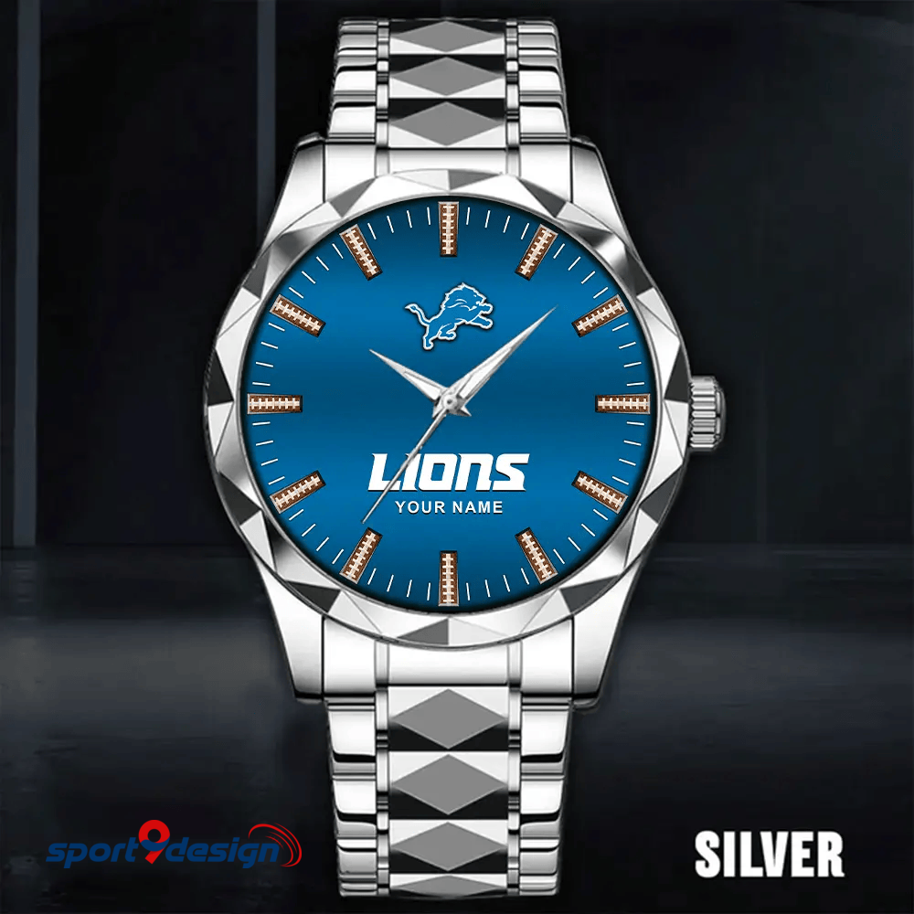 Detroit Lions Luxury Diamond Men Watch Trending 2025