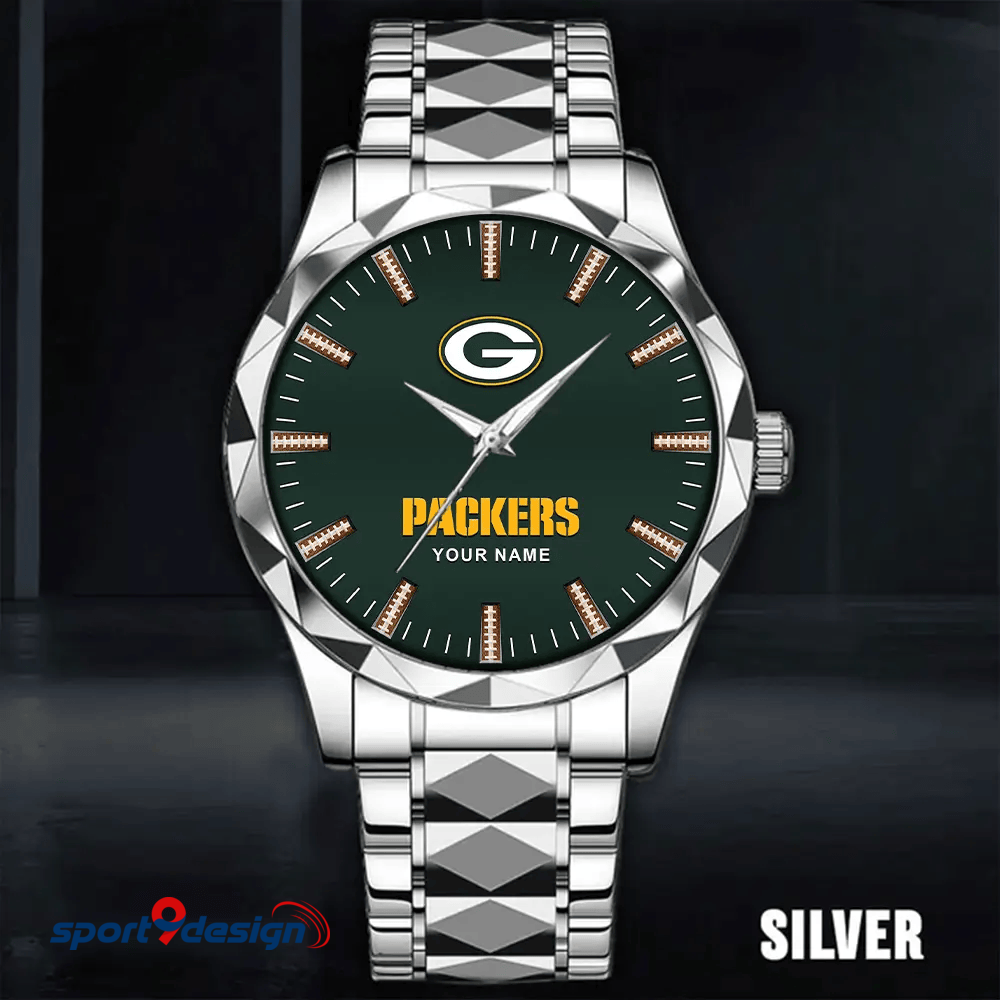 Green Bay Packers Luxury Diamond Men Watch Trending 2025