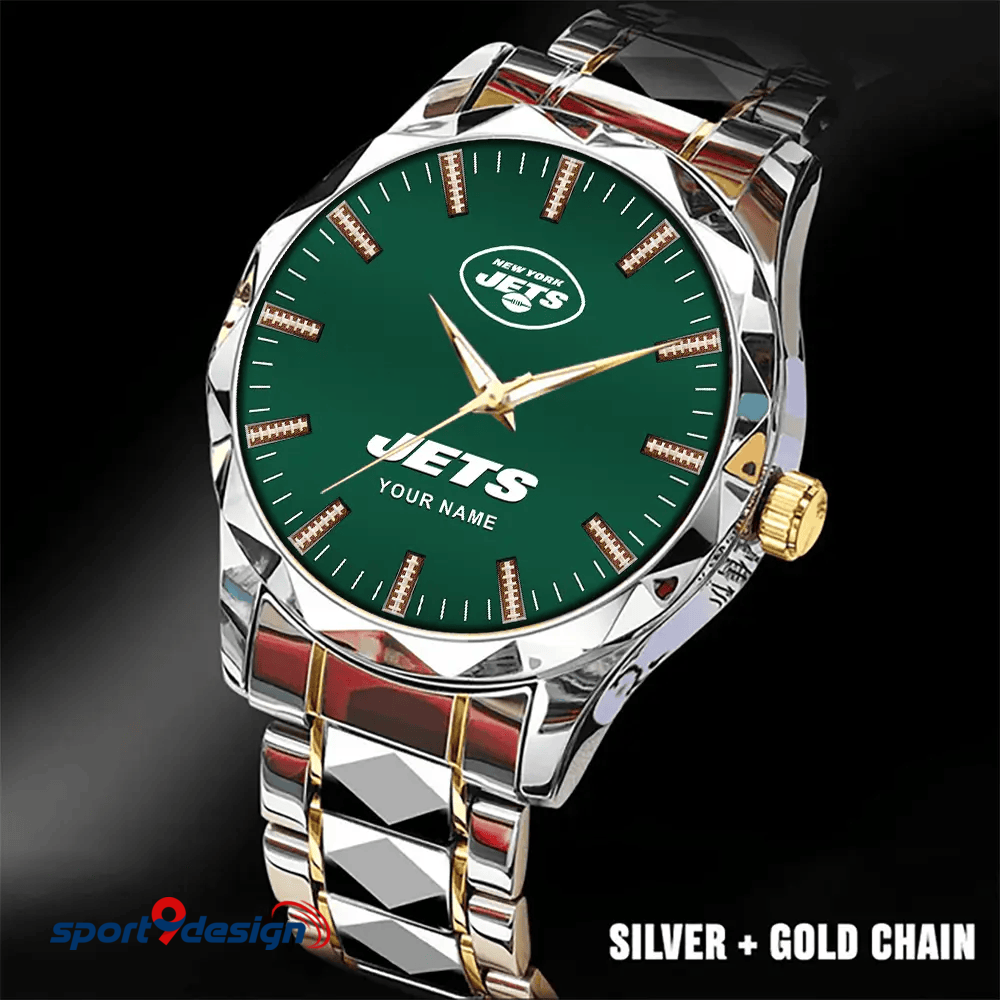 New York Jets Luxury Diamond Men Watch Trending 2025