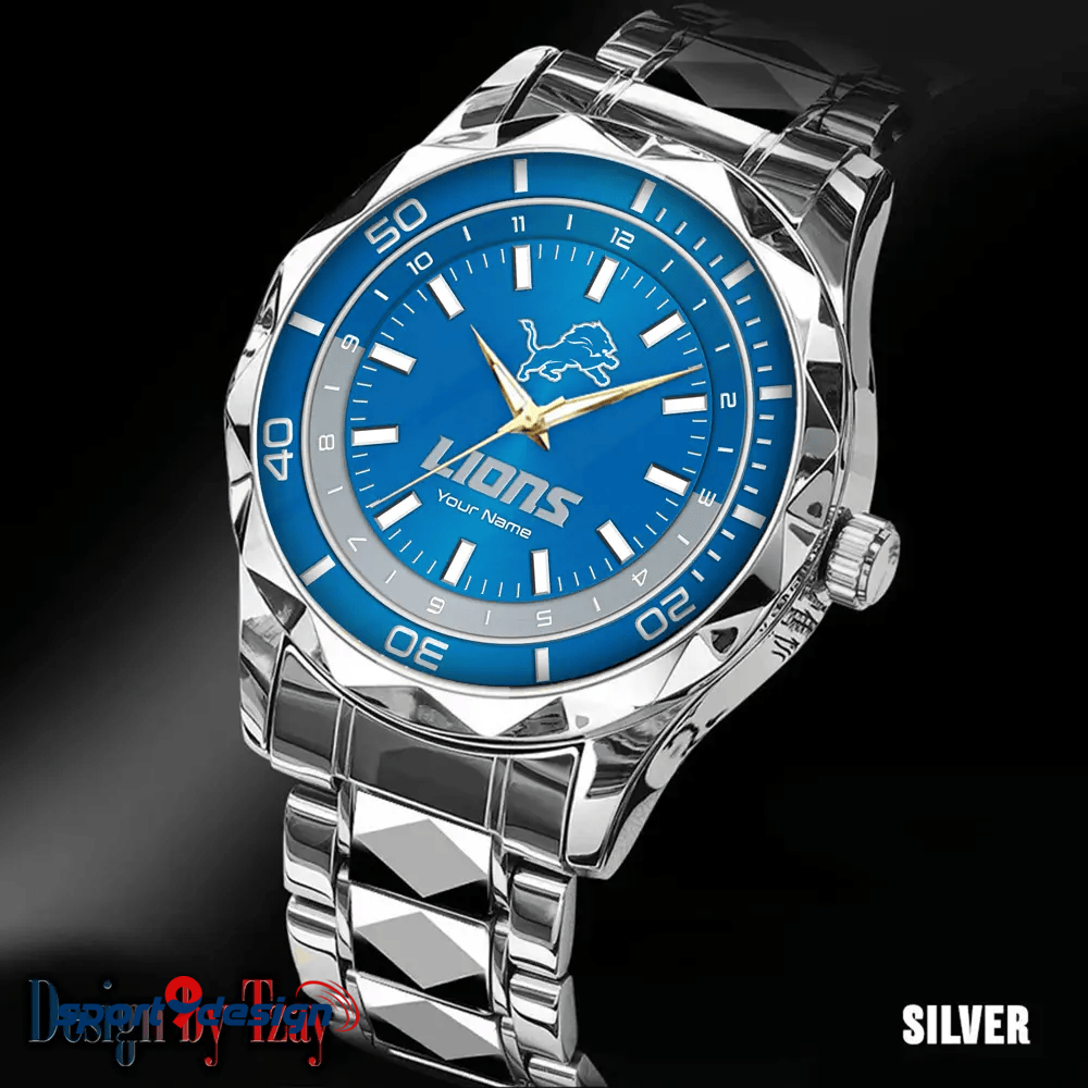 Detroit Lions Business Watch For Men Automatic Mechanical Stainless Steel Band 2025