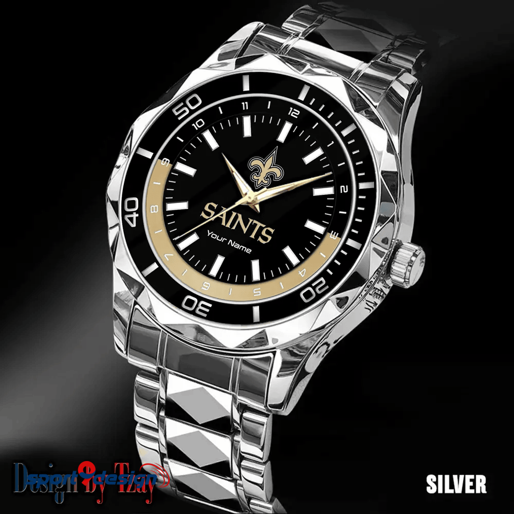 New Orleans Saints Business Watch For Men Automatic Mechanical Stainless Steel Band 2025