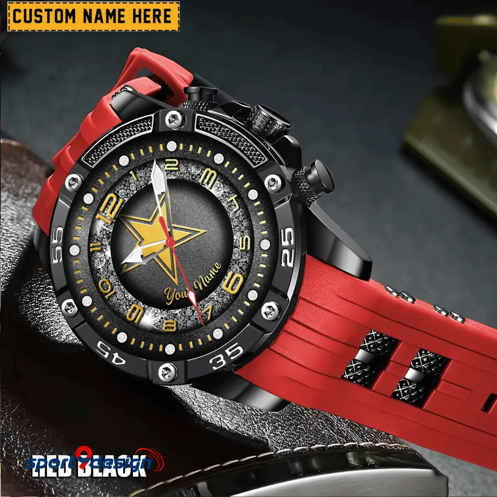 Dallas Cowboys Silicon Strap Fashion Wrist Watch Trending 2025