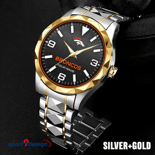 Denver Broncos Business Watch For Men Automatic Mechanical Stainless Steel Band 2025