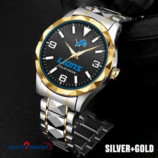 Detroit Lions Business Watch For Men Automatic Mechanical Stainless Steel Band 2025