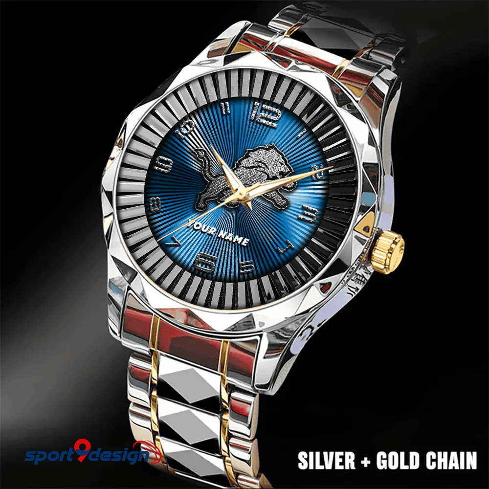 Detroit Lions Business Watch For Men Automatic Mechanical Stainless Steel Band 2025