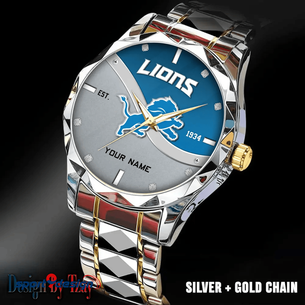 Detroit Lions Warterproof Sports Men Watches Top Brand Luxury Clock Style 2025
