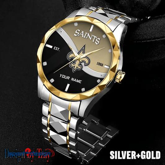 New Orleans Saints Warterproof Sports Men Watches Top Brand Luxury Clock Style 2025