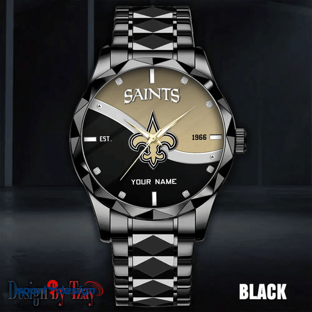 New Orleans Saints Warterproof Sports Men Watches Top Brand Luxury Clock Style 2025