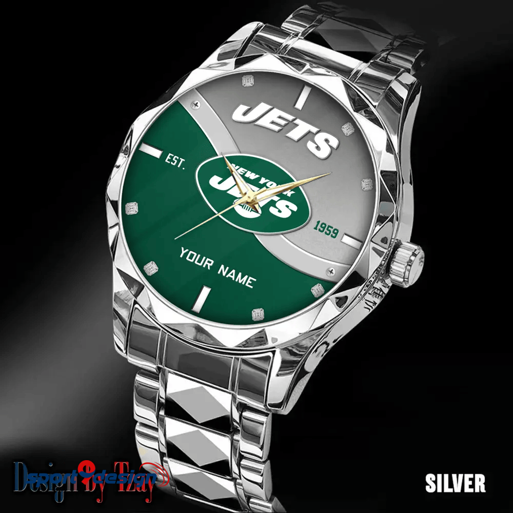 New York Jets Warterproof Sports Men Watches Top Brand Luxury Clock Style 2025
