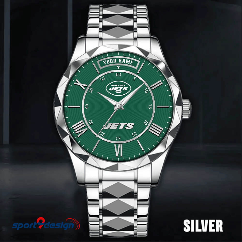 New York Jets Business Watch For Men Automatic Mechanical Stainless Steel Band 2025