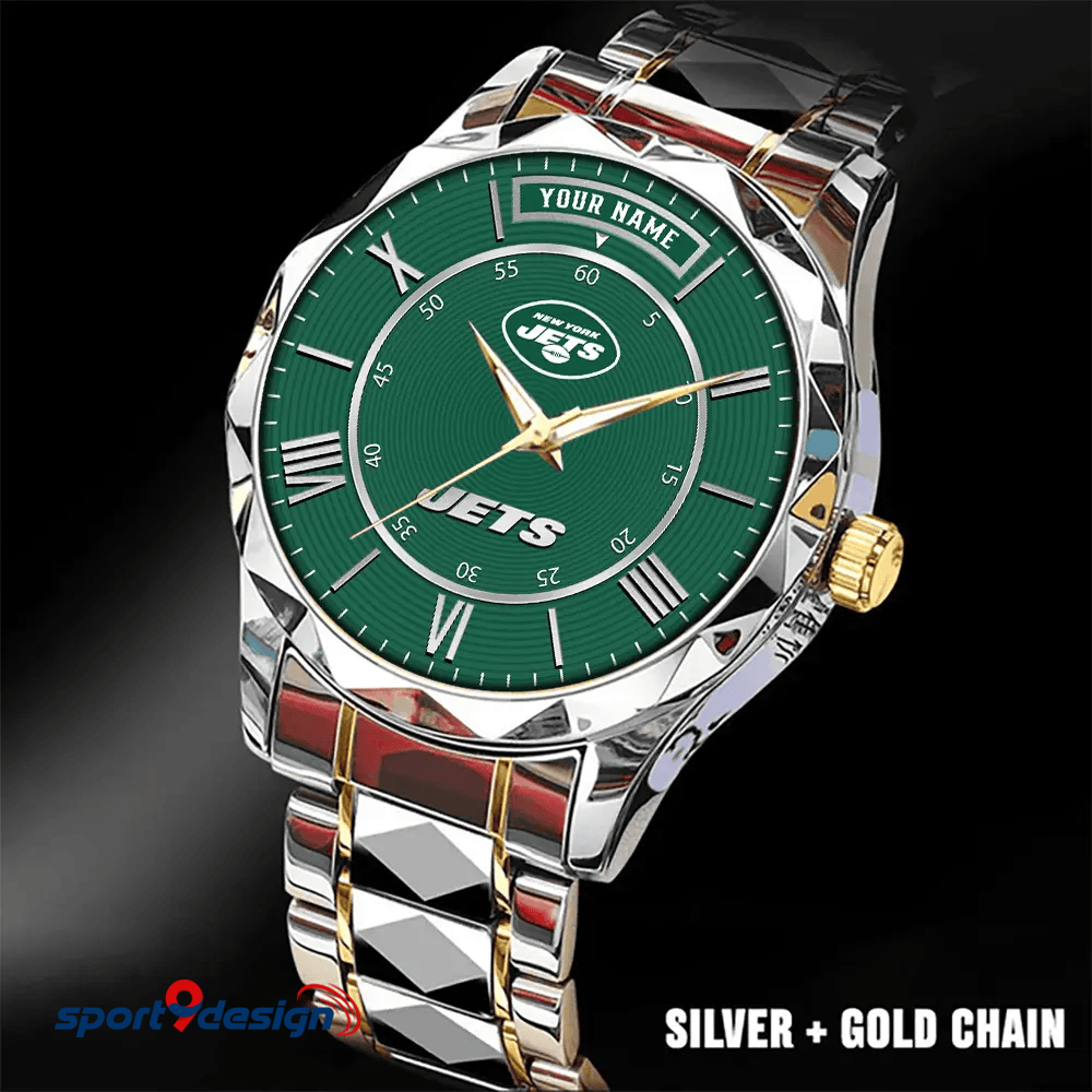 New York Jets Business Watch For Men Automatic Mechanical Stainless Steel Band 2025
