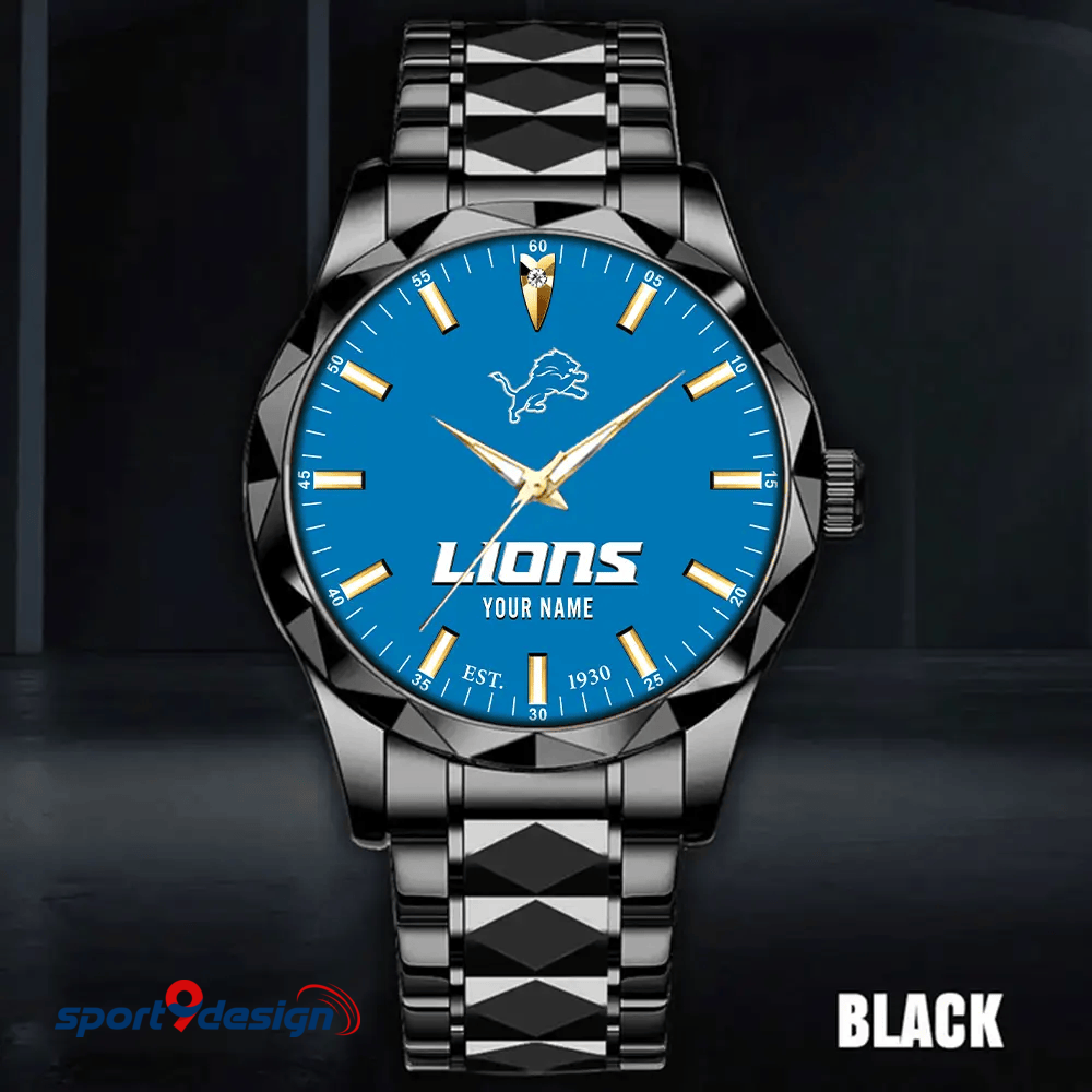 Detroit Lions Luxury Diamond Men Watch Trending 2025