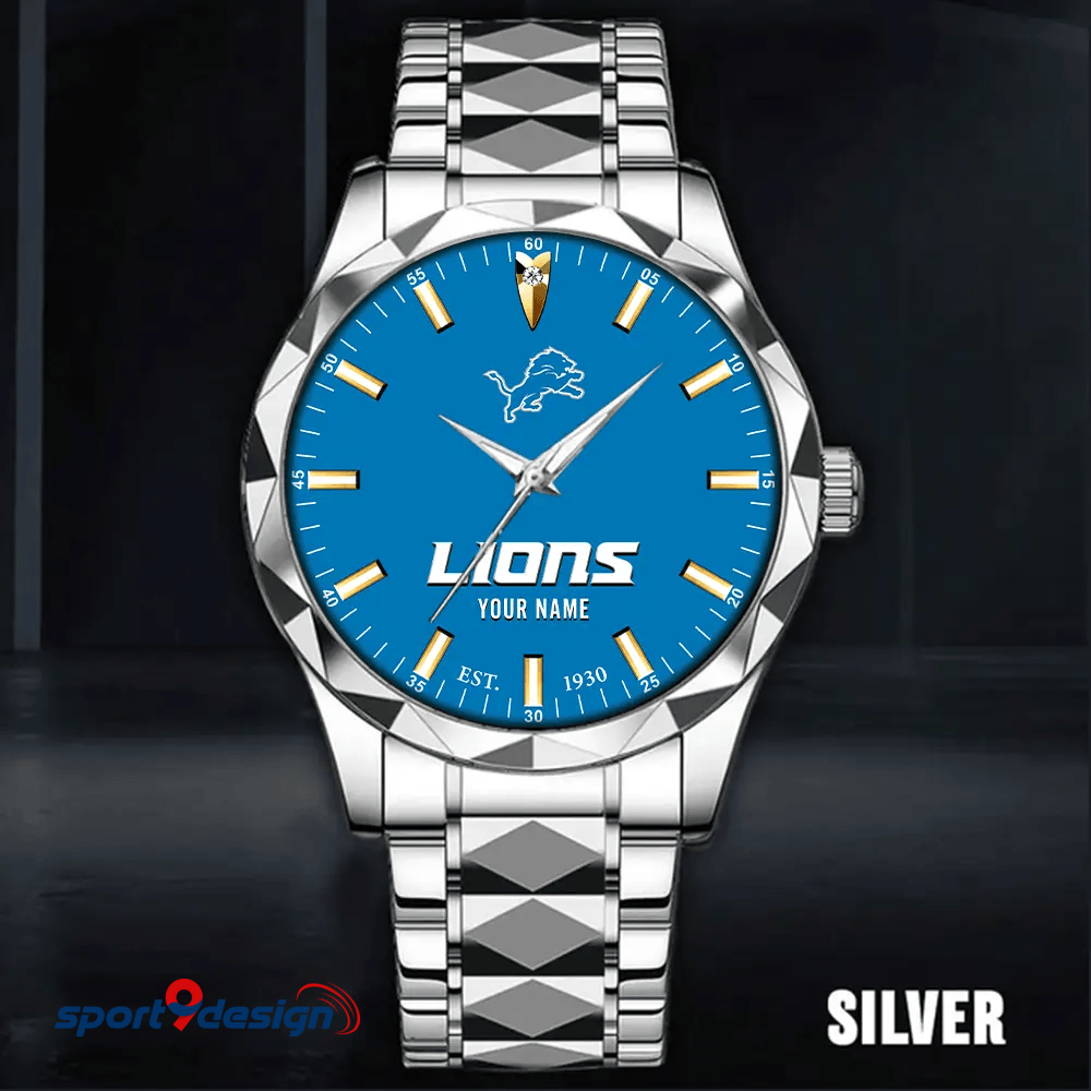 Detroit Lions Luxury Diamond Men Watch Trending 2025