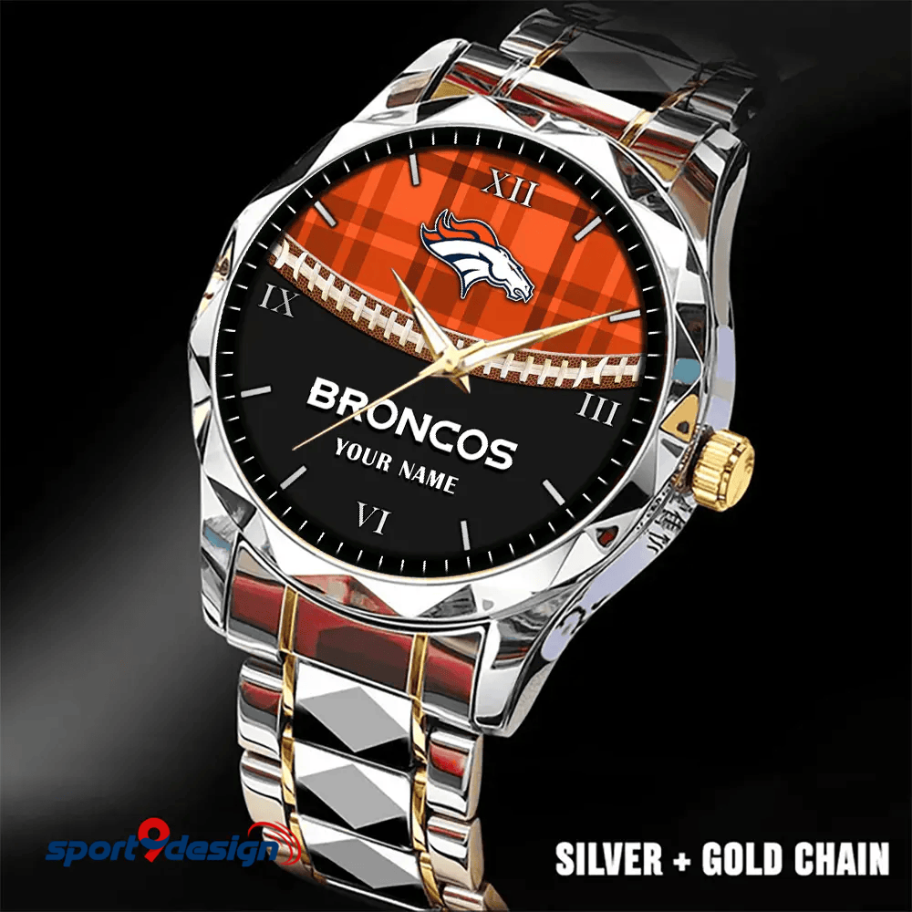 Denver Broncos Luxury Diamond Men Watch Trending 2025