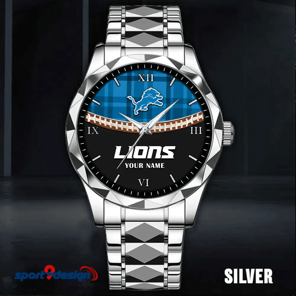 Detroit Lions Luxury Diamond Men Watch Trending 2025
