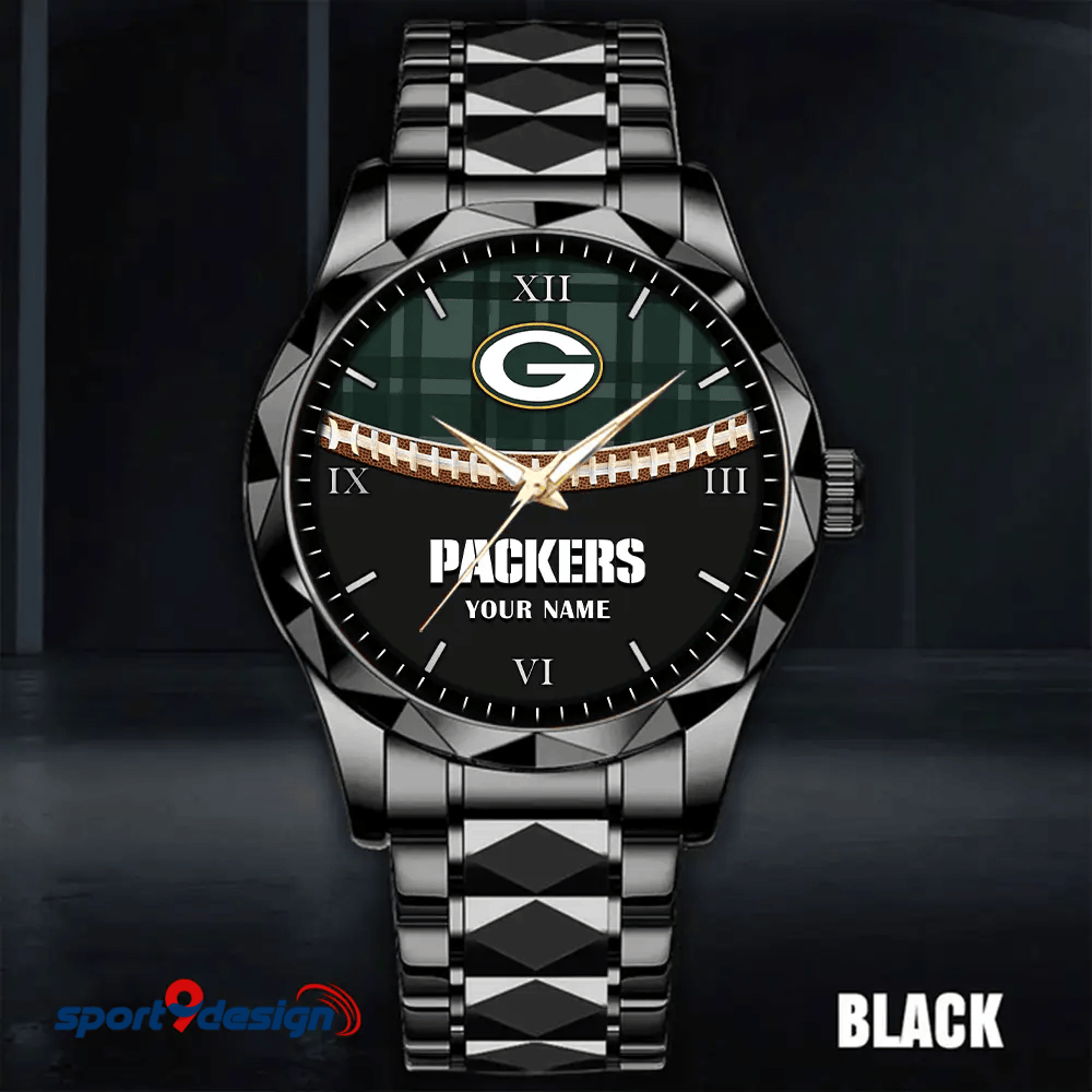 Green Bay Packers Luxury Diamond Men Watch Trending 2025