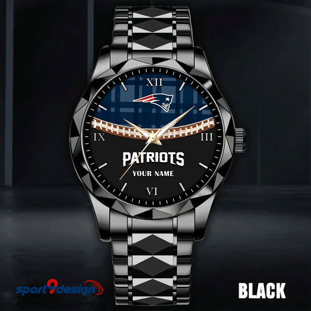 New England Patriots Luxury Diamond Men Watch Trending 2025