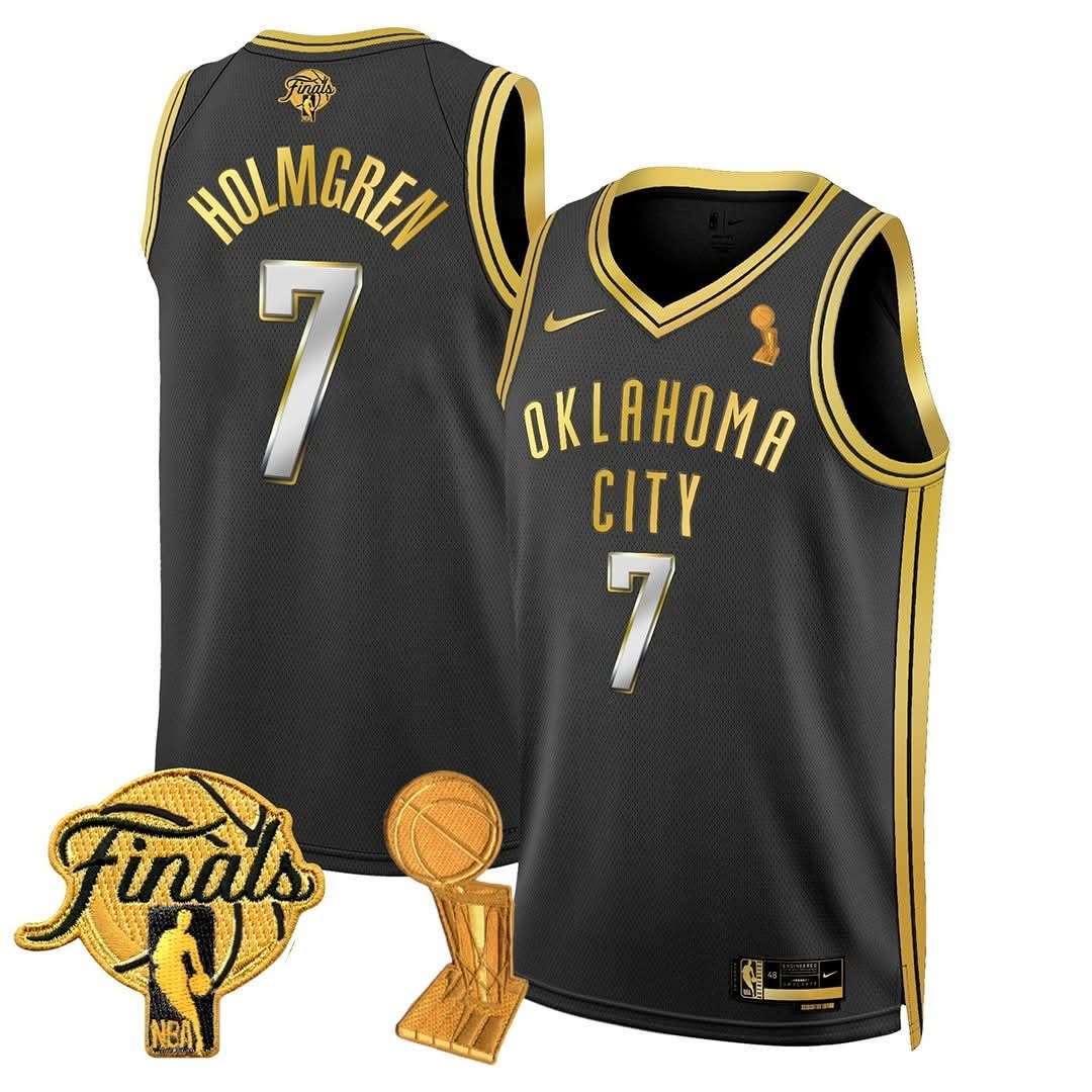 Men's OKC Thunder 24/25 Jersey - Trophy + Final Patch