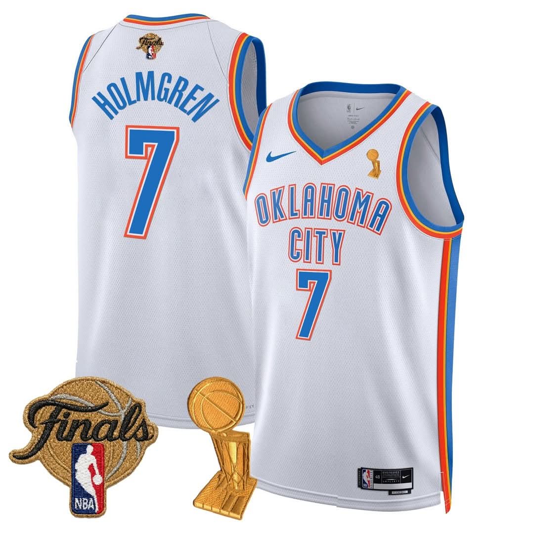 Men's OKC Thunder 24/25 Jersey - Trophy + Final Patch