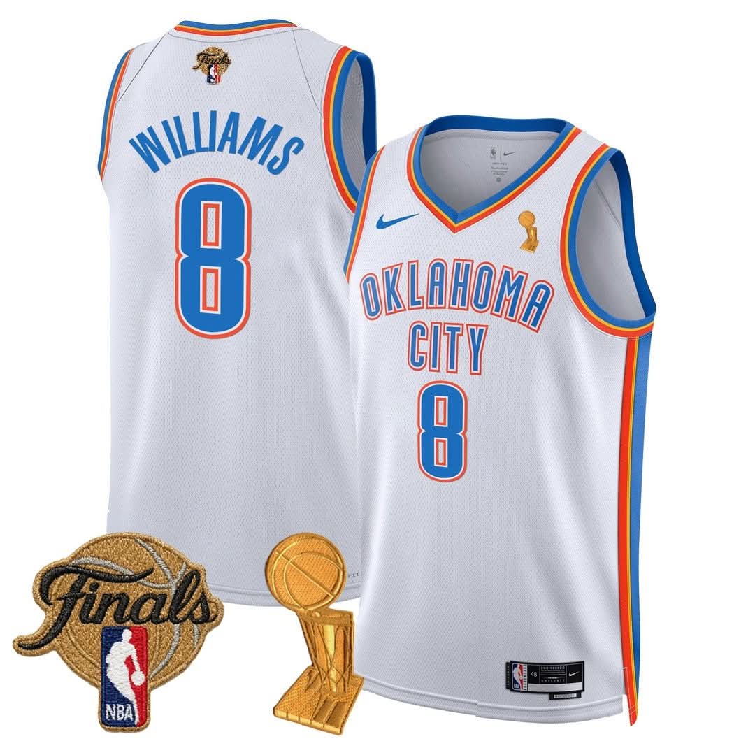 Men's OKC Thunder 24/25 Jersey - Trophy + Final Patch