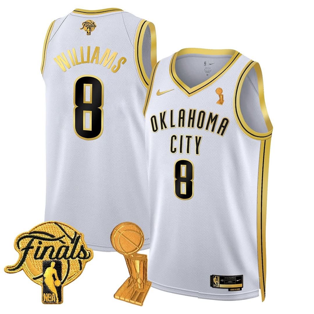Men's OKC Thunder 24/25 Jersey - Trophy + Final Patch