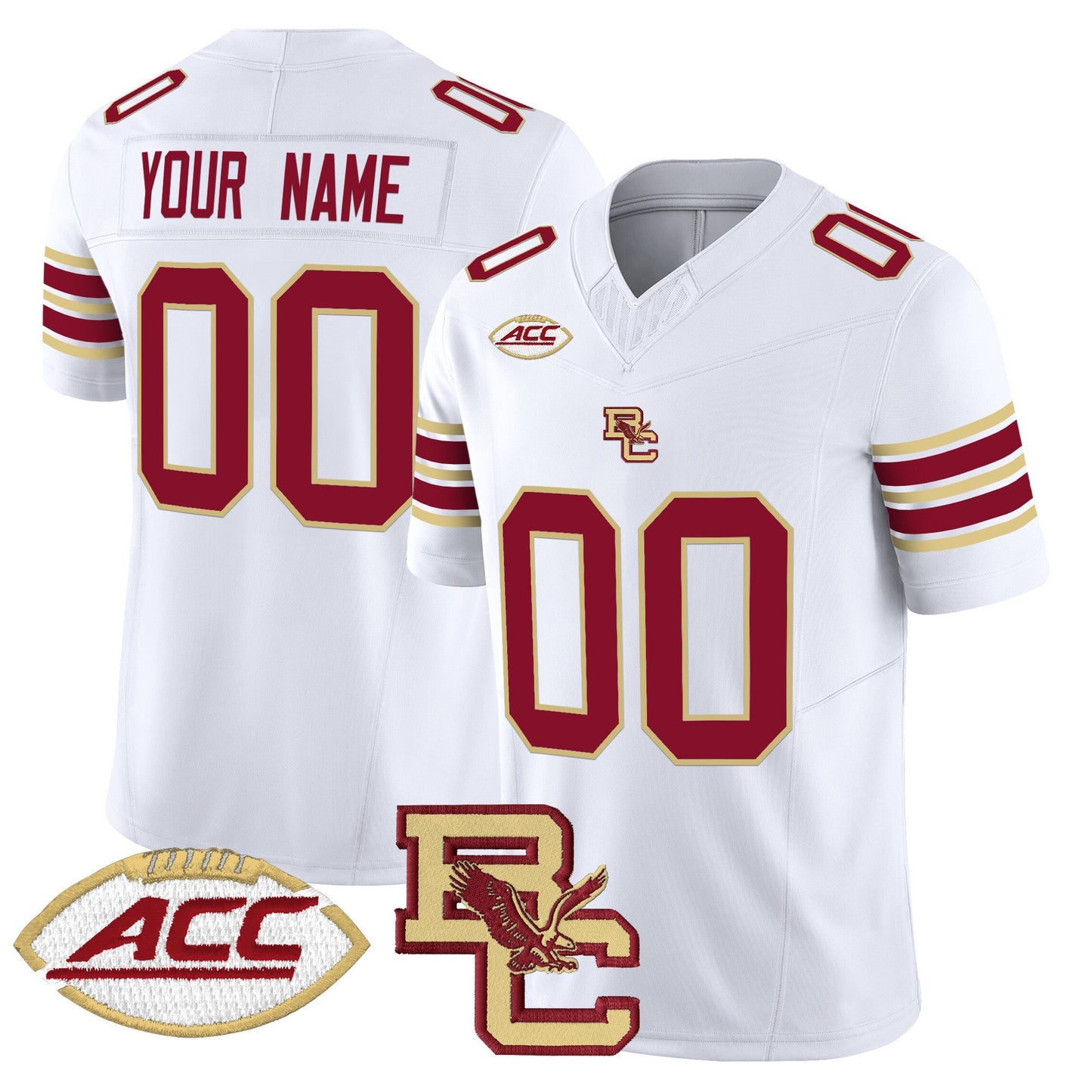 Boston College Eagles 2025 Vapor Limited Custom Jersey - All Stitched